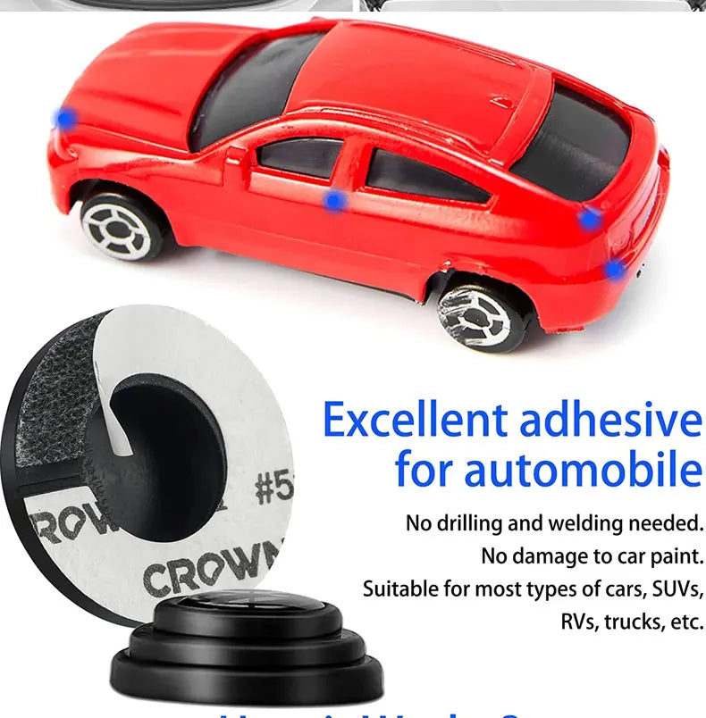 20 peças de almofadas antichoque de silicone para porta de carro, universal, isolamento acústico, adesivos de almofada espessante, juntas anti-riscos