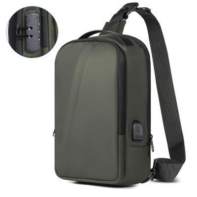 Geestock Bolsa transversal antifurto para mulheres e homens, multifuncional, com carregamento USB, bolsa de ombro, mensageiro, bolsa de viagem tipo tiracolo