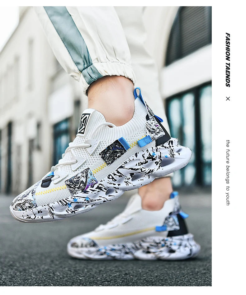 Sapatos masculinos Tênis masculinos casuais Sapatos masculinos tênis Sapatos de luxo Tênis de corrida Sapatos respiráveis da moda Mocassins Sapatos de corrida para homens