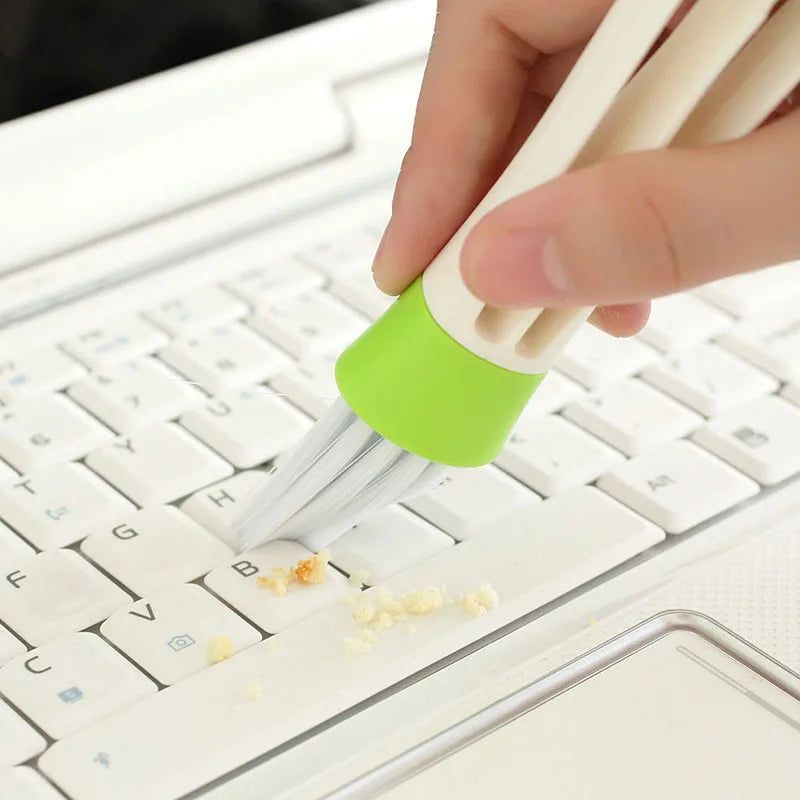 Ferramenta de limpeza de saída de ar condicionado de carro 2 em 1, escova de pó multiuso para interior de carro, escova multiuso para limpeza de grade de carro