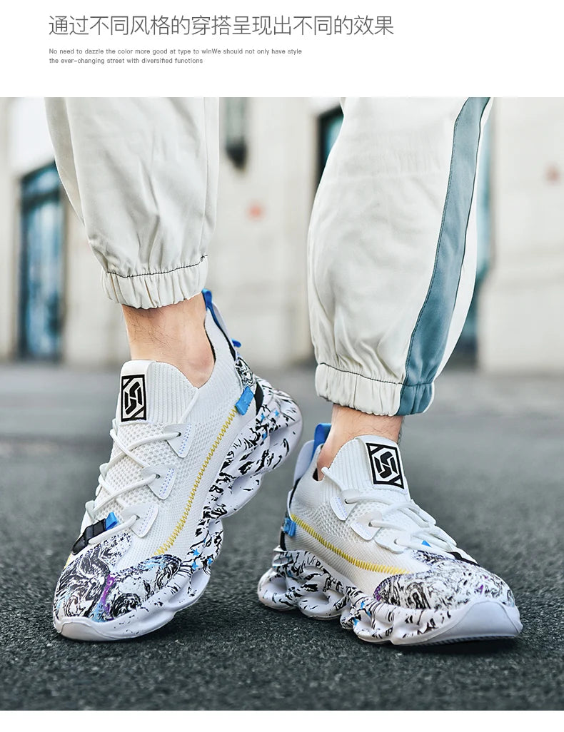 Sapatos masculinos Tênis masculinos casuais Sapatos masculinos tênis Sapatos de luxo Tênis de corrida Sapatos respiráveis da moda Mocassins Sapatos de corrida para homens