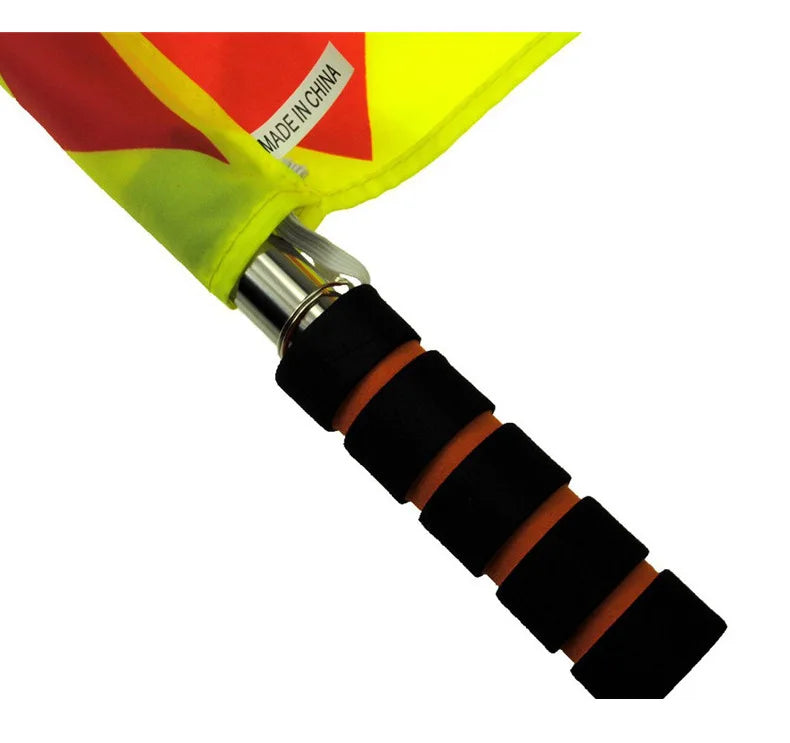 1/2 peças bandeira de árbitro de futebol Fair Play Sports match bandeiras de bandeirinha de futebol equipamento de árbitro bandeira de bandeirinha de futebol