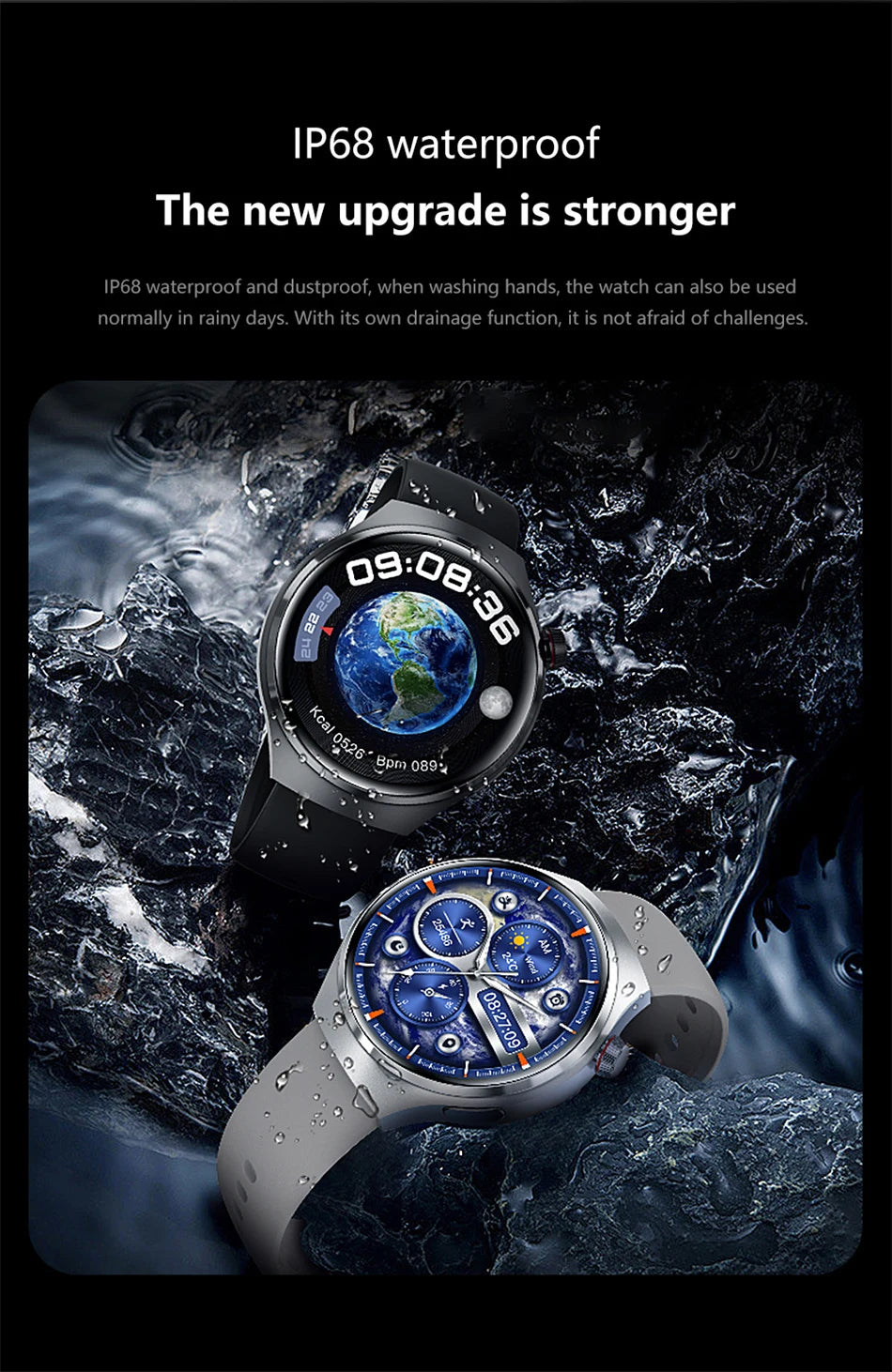 Para Huawei Watch 4 Pro NFC Smart Watch Masculino GPS Sports Tracker Tela HD de 1,53" Monitor de Saúde Relógios Bluetooth Chamada SmartWatch