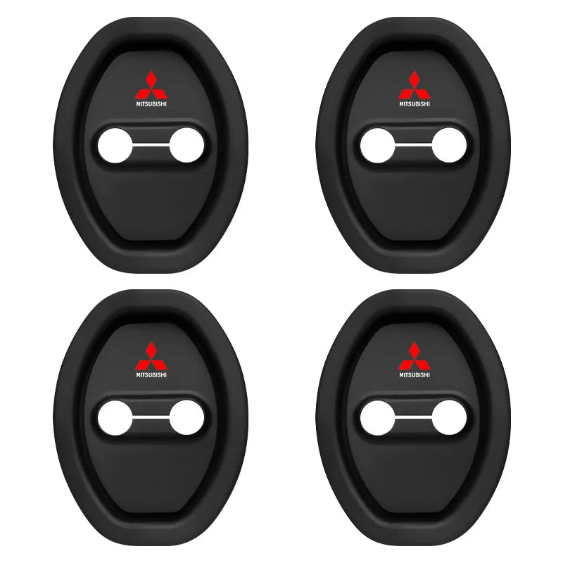 Capa protetora para trava de porta de carro, capa protetora para Mitsubishi Outlander Lancer 10 9 ASX RALLIART Eclipse L200 Pajero