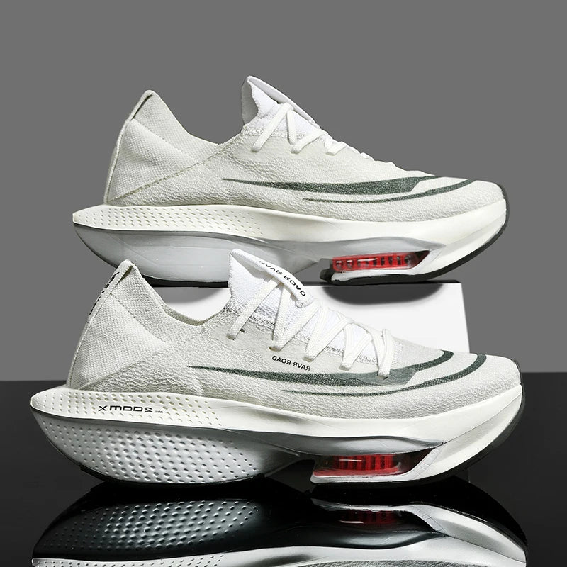 Tênis de corrida Air Cushion Especial Maratona Masculino Esportivo Respirável Leve Feminino Confortável Atlético Antiderrapante Tênis