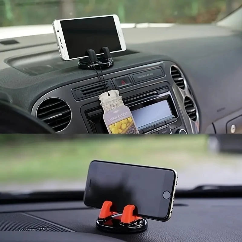 Suporte de celular giratório 360° para carro, suporte antiderrapante para navegação GPS, suporte para carro universal para todos os telefones