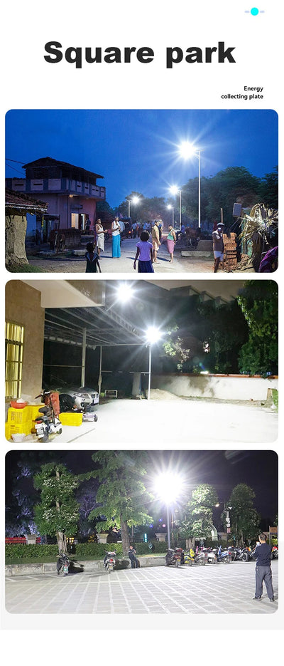 Luz solar potente de 200 W, luz de rua solar externa, 6000 mAh, à prova d'água, automática, do anoitecer ao amanhecer, para garagem e jardim