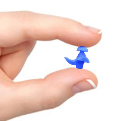 1 par de protetores auriculares macios à prova d'água, de silicone, portáteis, acessórios para natação, protetores auriculares duráveis, textura delicada clássica