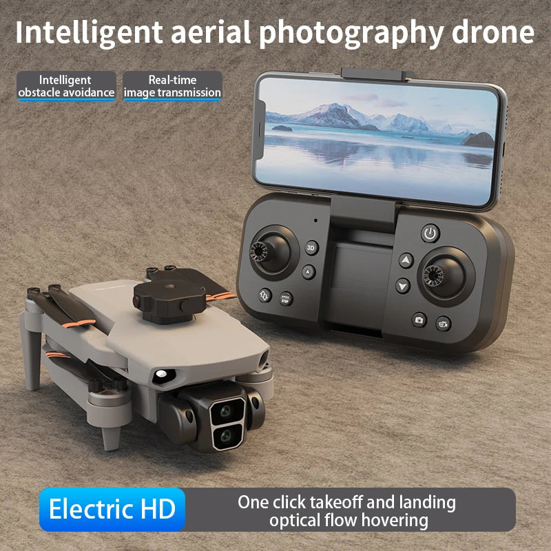 LYZRC L106 / L106MAX HD Câmera Dupla Comutação Motor Brushless RC Drone Dobrável Mini Wifi 2.4GHz 360° Helicóptero OAS Inteligente