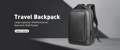 Mochila Heroic Knight para laptop de 14" Mochila fina masculina multifuncional para negócios, à prova d'água, com carregamento USB, mochila de viagem para trabalho