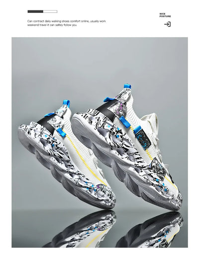 Sapatos masculinos Tênis masculinos casuais Sapatos masculinos tênis Sapatos de luxo Tênis de corrida Sapatos respiráveis da moda Mocassins Sapatos de corrida para homens