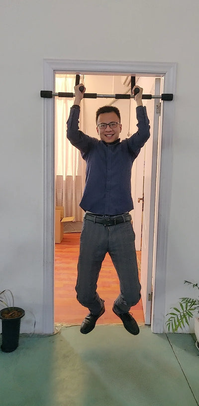 Barra horizontal sem perfuração, barra fixa para uso interno e externo, barra de parede para ginástica, treinador de porta