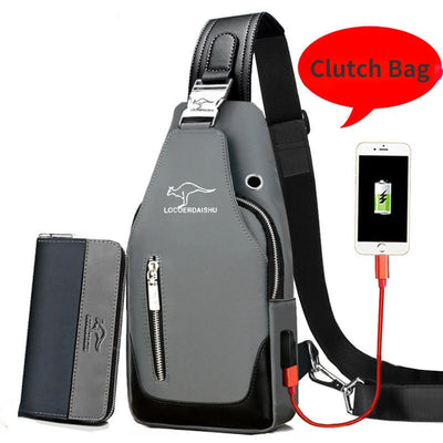 Bolsa de peito masculina nova moda estilo coreano casual esportiva à prova d'água bolsa de peito oxford transversal para homens bolsa de ombro mensageiro