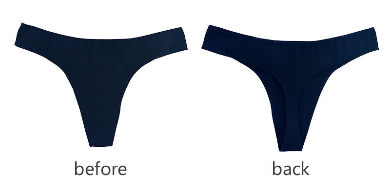 Calcinha fio dental feminina de algodão 6 peças, esportiva, respirável, cintura baixa, lingerie sexy feminina, cor sólida, fio dental