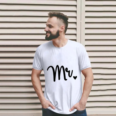 Camiseta Love Letter Combine, camiseta para casal, patchwork de coração, gola redonda, manga curta, Valentine's Day Gift For Partner