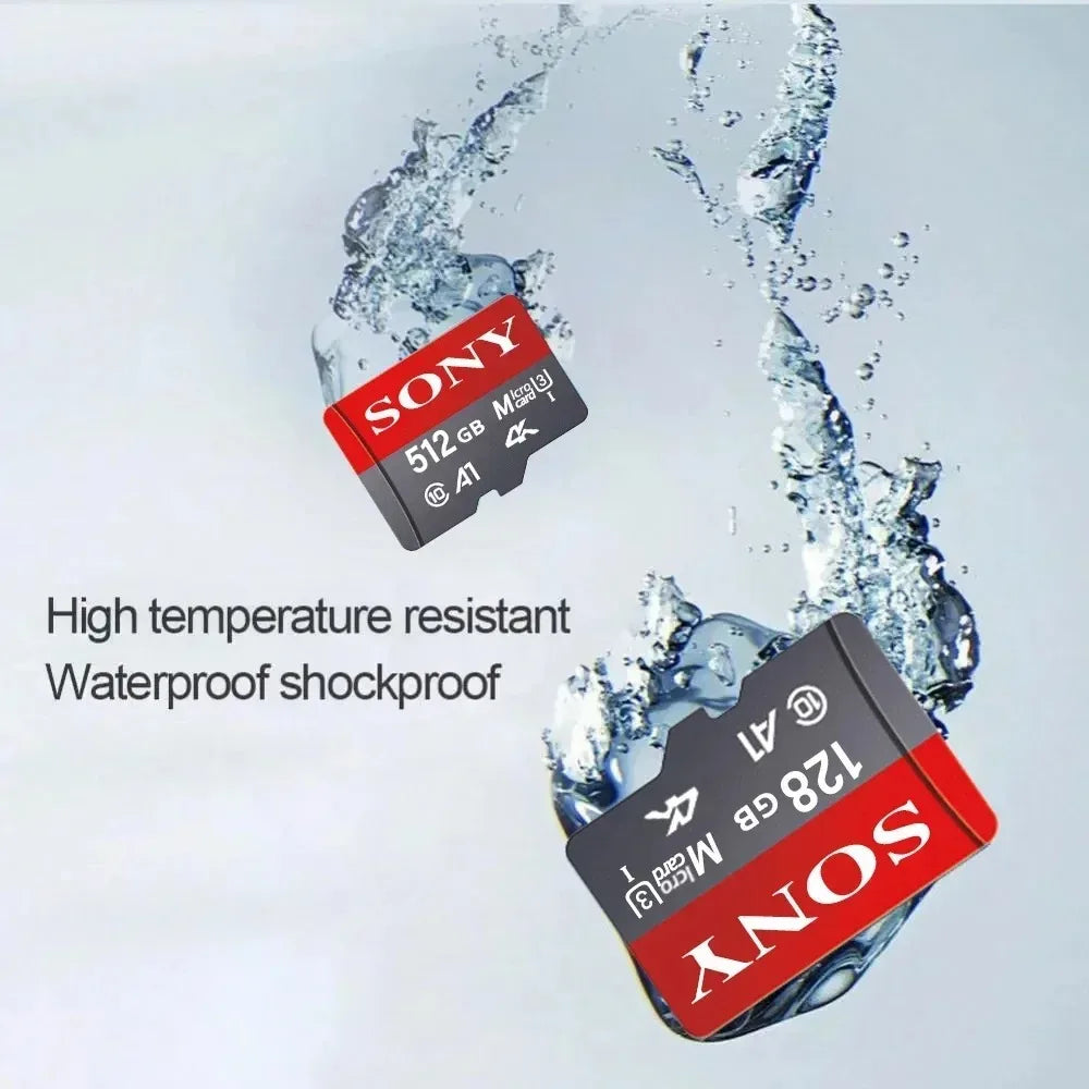 Cartão de memória Sony TF 1 TB Cartão Micro SD de alta velocidade 128 GB 1 TB 512 GB 256 GB A2 U3 V30 Cartões flash SD TF para telefone Xiaomi Computador