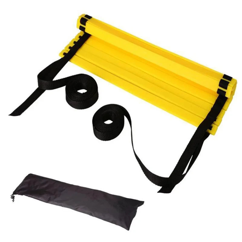 Escada de agilidade com tiras de nylon para futebol, futebol, equipamento de treinamento de velocidade, fitness esportivo, corrida, aquecimento, ferramenta de escada de treinamento