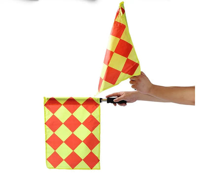 1/2 peças bandeira de árbitro de futebol Fair Play Sports match bandeiras de bandeirinha de futebol equipamento de árbitro bandeira de bandeirinha de futebol