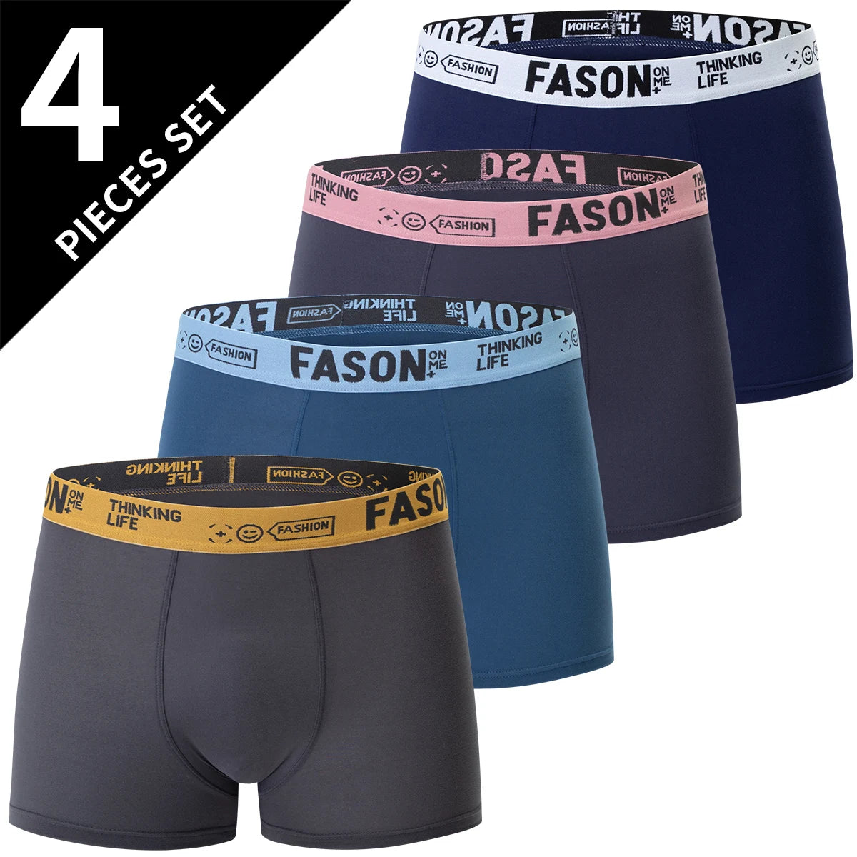 Pacote com 4/10 shorts masculinos, moda simples, vários tamanhos, para adolescentes e adultos, com cintura elástica, para pais e filhos