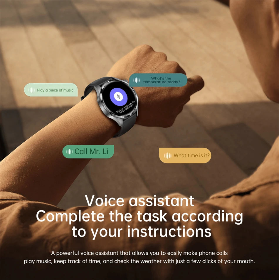 Para Huawei GT5 PRO Smart Watch Men Watch 4 Pro versão atualizada Tela AMOLED HD Bluetooth Chamada GPS NFC Frequência cardíaca SmartWatches