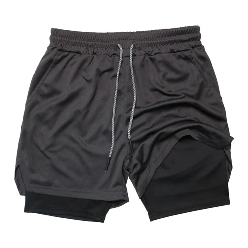 Shorts masculinos com vários bolsos, shorts fitness casuais para praia, esportivos, forrados, skinny, estilo cotidiano, malha camuflada, shorts para corrida