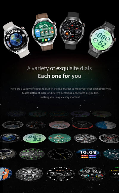 Para Huawei Watch 4 Pro NFC Smart Watch Masculino GPS Sports Tracker Tela HD de 1,53" Monitor de Saúde Relógios Bluetooth Chamada SmartWatch