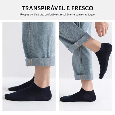 12 pares, meias curtas estilo barco, meias masculinas de algodão, leves, respiráveis, meias curtas, contendo algodão