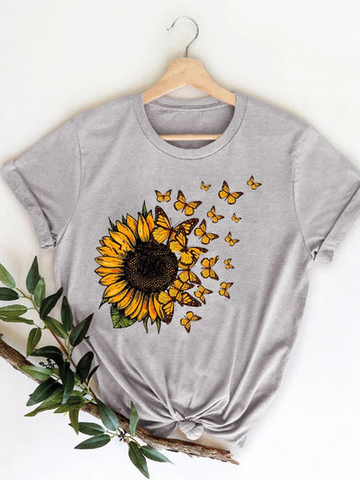 Roupas de verão leopardo amor coração doce moda feminina camisetas casuais manga curta regular camiseta feminina gráfica roupas