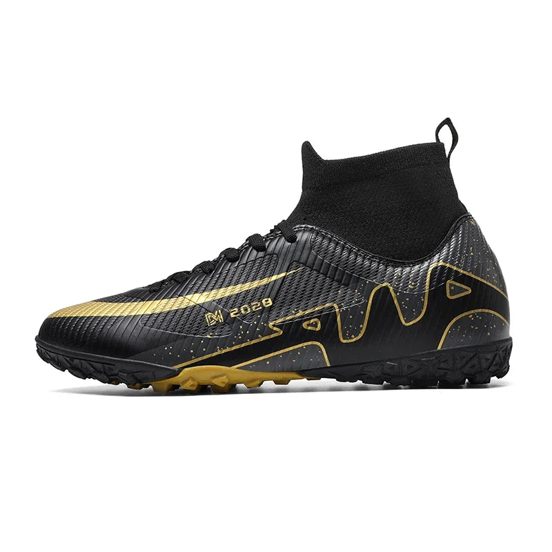 Novas chuteiras masculinas de futebol, chuteiras de futebol rápido, chuteiras de campo de futebol profissional, tênis originais para meninos de futsal TF/FG