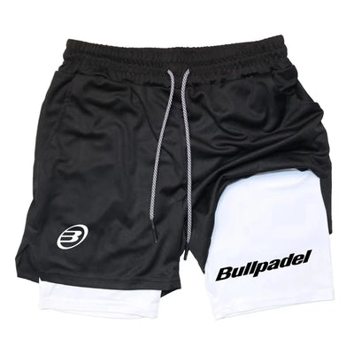 Novos shorts esportivos masculinos de padel, shorts de tênis respiráveis de verão, calças de badminton de secagem rápida, roupas esportivas para corrida ao ar livre
