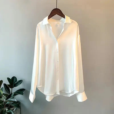 Camisa e blusa de primavera 2025, novos suéteres, cardigans, blusa feminina, malha coreana, manga comprida, lapela, botão, elegante, casacos casuais doces