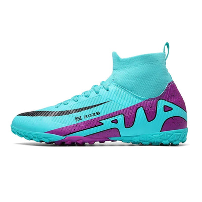 Novas chuteiras masculinas de futebol, chuteiras de futebol rápido, chuteiras de campo de futebol profissional, tênis originais para meninos de futsal TF/FG