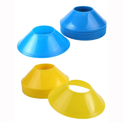 Conjunto de 10 cones para treinamento de futebol, equipamento para crianças, cones de disco profissional, exercícios de agilidade, evitando obstáculos, acessórios de treinamento esportivo