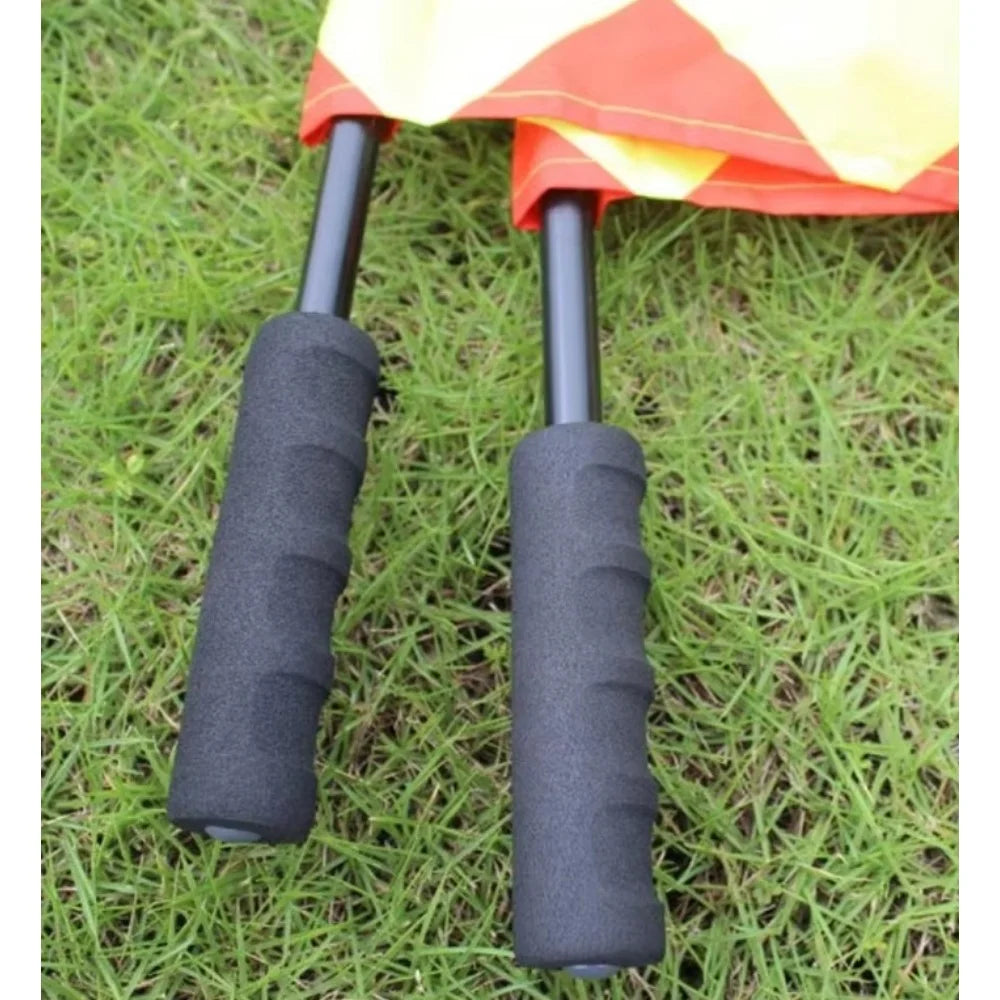 1/2 peças bandeira de árbitro de futebol Fair Play Sports match bandeiras de bandeirinha de futebol equipamento de árbitro bandeira de bandeirinha de futebol