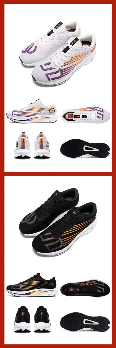 Tênis esportivos masculinos Baasploa para corrida, com placa de carbono, com amortecimento profissional, respirável e antiderrapante para corrida ao ar livre