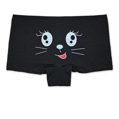 Calcinha boxer de algodão feminina, roupa íntima de segurança, calcinha feminina estampada, lingerie feminina, íntima, 5 peças/lote