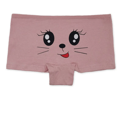 Calcinha boxer de algodão feminina, roupa íntima de segurança, calcinha feminina estampada, lingerie feminina, íntima, 5 peças/lote