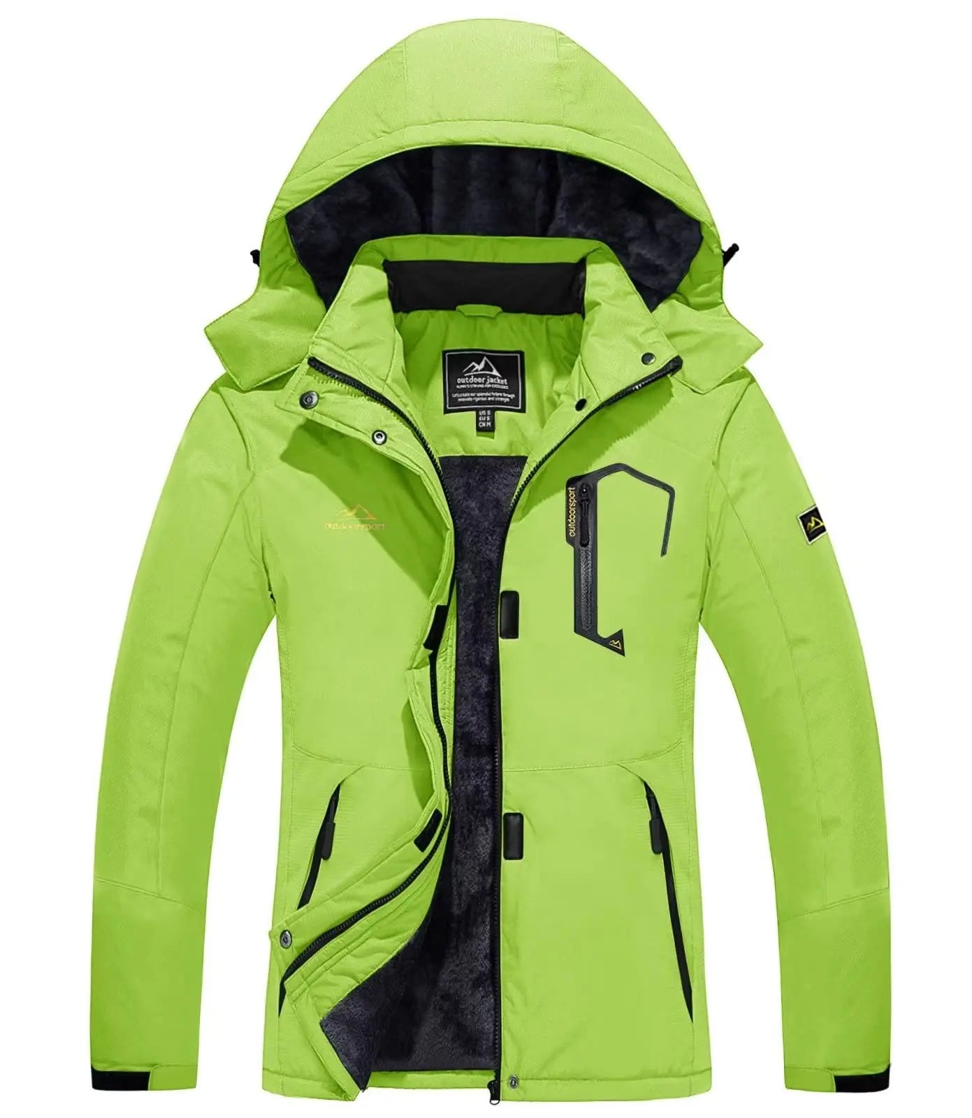 Jaqueta feminina de inverno pesada para snowboard e esqui KEFITEVD, térmica, quente, para caminhadas, corta-vento, casual