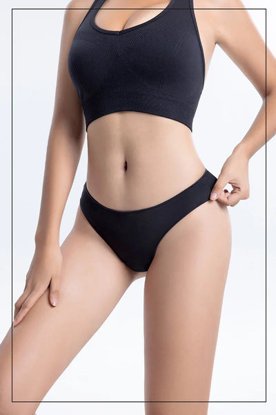 Calcinha fio dental feminina de algodão 6 peças, esportiva, respirável, cintura baixa, lingerie sexy feminina, cor sólida, fio dental