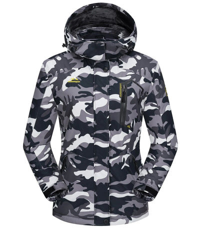 Jaqueta feminina de inverno pesada para snowboard e esqui KEFITEVD, térmica, quente, para caminhadas, corta-vento, casual