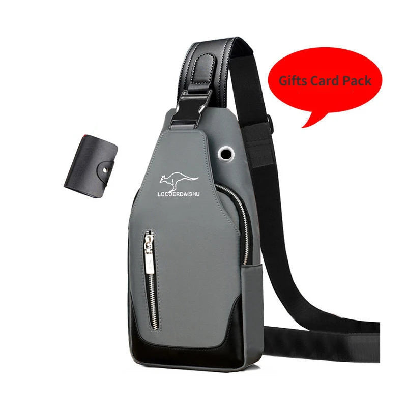 Bolsa de peito masculina nova moda estilo coreano casual esportiva à prova d'água bolsa de peito oxford transversal para homens bolsa de ombro mensageiro