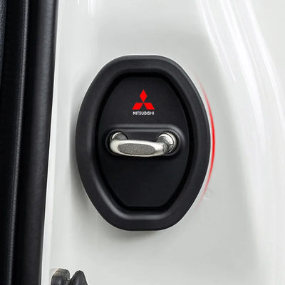 Capa protetora para trava de porta de carro, capa protetora para Mitsubishi Outlander Lancer 10 9 ASX RALLIART Eclipse L200 Pajero