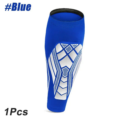 1 peça de mangas de compressão para panturrilha com almofada de EVA para homens e mulheres, suporte para pernas para dores nas canelas, caneleiras para corrida de futebol