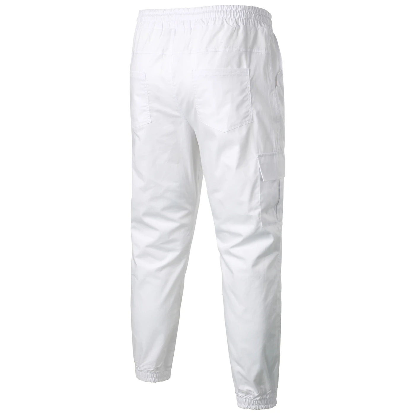 Calças esportivas com elástico, calças compridas casuais para corrida, calças de perna pequena, com cordão elástico, para outono e inverno