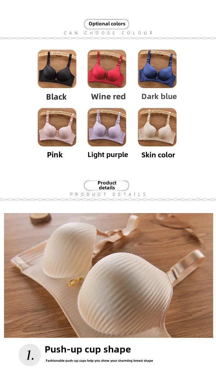 Sutiã push-up sem costura, oferta especial de 2024, sem argola de aço - lingerie acolchoada espessada de 8 cm, alças ajustáveis, sutiã sexy e confortável