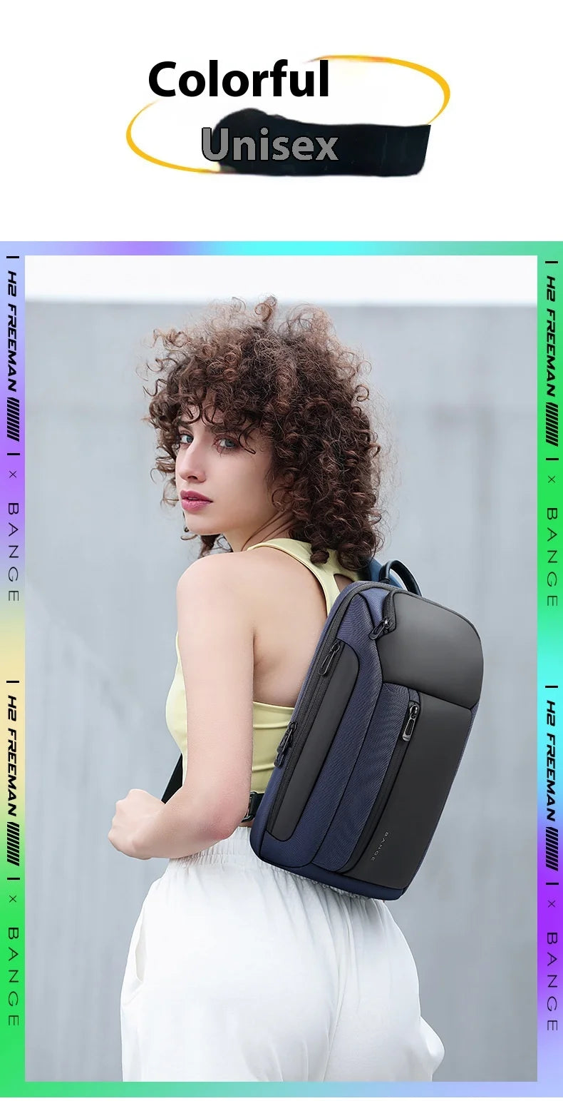 Bange nova bolsa de peito impermeável da moda Oxford bolsa crossbody modelos masculinos bolsa de peito masculina bolsa de ombro de lazer grande capacidade