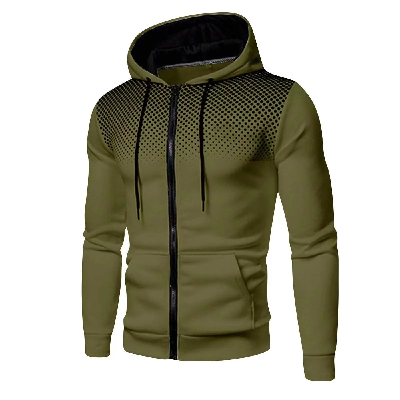 Jaquetas masculinas com zíper 2023, outono inverno, casacos casuais de lã, jaqueta bomber, gola cachecol, moda, com capuz, vestuário masculino slim fit, com capuz