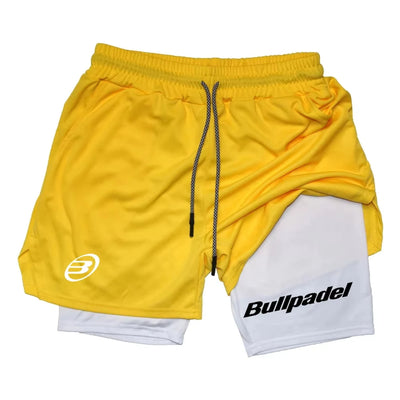 Novos shorts esportivos masculinos de padel, shorts de tênis respiráveis de verão, calças de badminton de secagem rápida, roupas esportivas para corrida ao ar livre