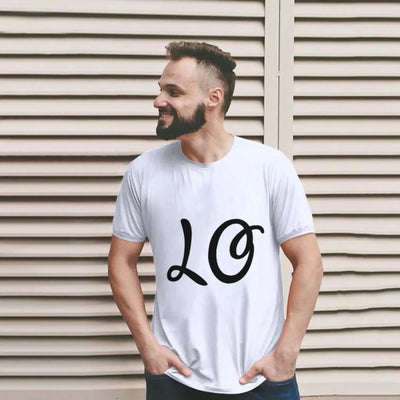 Camiseta Love Letter Combine, camiseta para casal, patchwork de coração, gola redonda, manga curta, Valentine's Day Gift For Partner