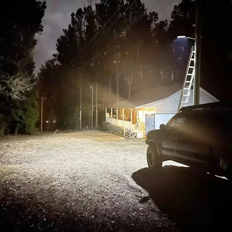 Luzes LED solares 9900LM para áreas externas, lâmpada solar com sensor de movimento, 3 modos, à prova d'água, IP65, luz solar para jardim, quintal, lanterna